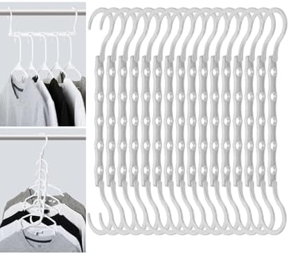 Mr. Pen- Space Saving Hangers, 16 pcs, 360° Rotating Hooks