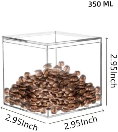 KissYou Acrylic Box Clear Box with Lid Acrylic Square Cube,24 Pack Small Plastic Storage Box Birthday Wedding Graduation Party Decoration