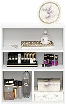 Furinno Pasir 3 Tier Display Bookcase, White