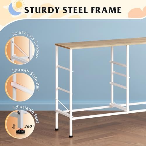 WLIVE 5 Drawer Fabric Dresser for Bedroom, Wide Storage Chest, Cream