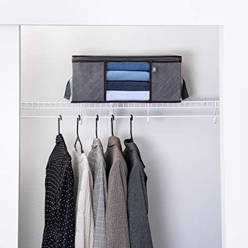 VENO 3 Pack Large Clothes Storage Bag with Reinforced Handle 13 Gallon