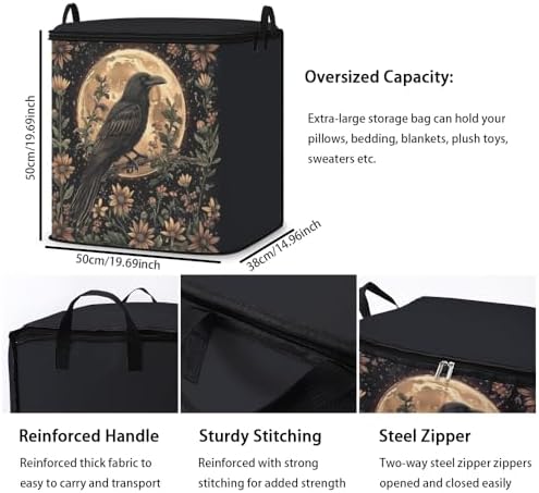 2pcs blanket storage bag for under bed,closet organizers 95L
