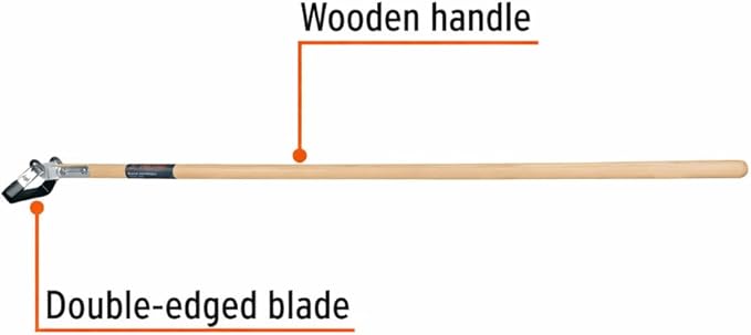 Truper Weeding Hoe, Double-Edge Blade, 54-Inch Wood Handle, 0.7 lb Head Weight (Model ACT-Hoe / 15127)