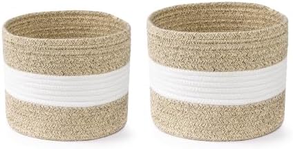 Woven Rope Basket for Storage 7.87x7.08Inch 1PACK