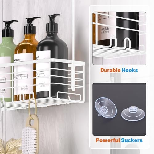 YUOROS Hanging Shower Caddy Shower Rack (White)