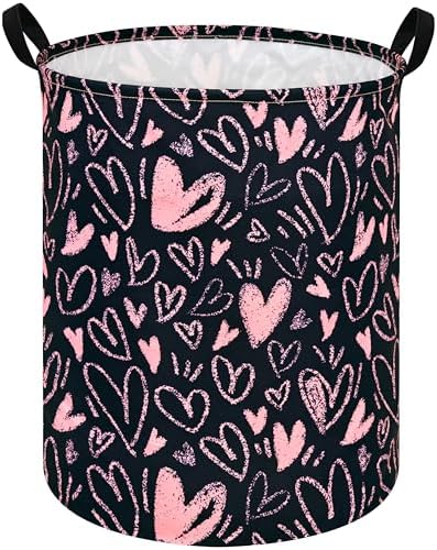 MAIZMZ Girls Room Storage Basket Decor Organizer Bins Kids Hamper Storage Bins Toy Box Women Laundry Basket Large Canvas Collapsible Chest for Home/Dorm/Kitchen/Pet/Office/Closet/Shelf/Gift Baskets