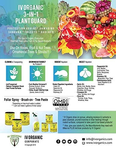 IV Organic 3-in-1 Plant Guard, 1 Pint (Brown)