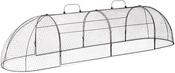 Gardener’s Supply Company Chicken Wire Cloche Garden Plot Plants Cover Protector | Sturdy Arch Metal Tunnel Cage Flowerbeds and Seedlings Garden Protection from Wild Animals | (3-in-1 Set) Extra Large