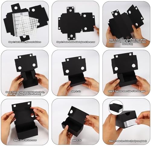 36pcs Mini Shoe Gifts Boxes, Black Sports Theme Party Gifts Box Small Tiny