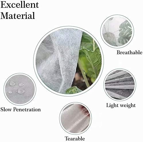Agfabric Plant Covers Freeze Protection 0.95oz 24''x32'' Frost Cover for Garden Tree Protection Winter Tree Cover for Frost Proctection, 2 Pack