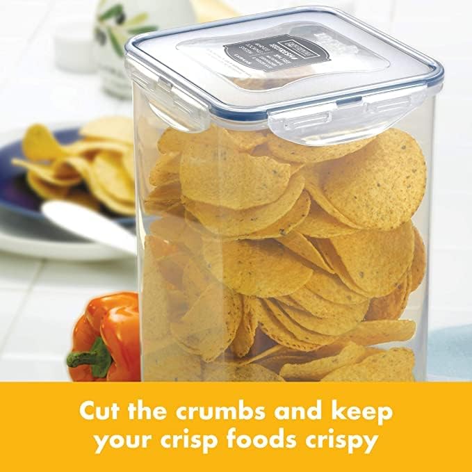Lock & Lock Airtight Food Storage Container with Lid, 16.9 Cup, 1 Count (Pack of 3)