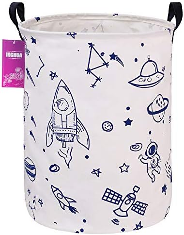 Spaceship Fabric Storage Bin Nursery Organizer Basket
