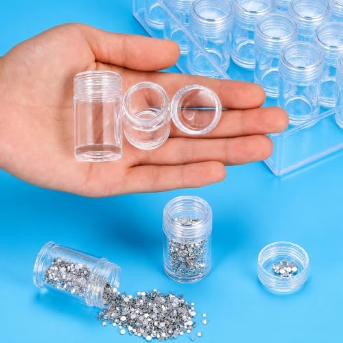 Blulu 60 Bead Container Lidded Small Box, 2 x 1 Inch
