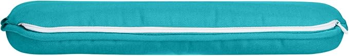 SleepMan Outdoor 17"x16" Chair Cushions with Ties Set of 6, Water Resistant All Weather U-Shape Seat Pads for Patio Garden Furniture Indoor Fade Resistant Patio Cushions (Aqua Green)