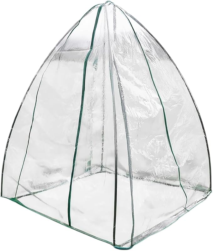 Zenport SH3287 Steel Frame Winter Garden Tent, 55.1"x55.1"x70.9", Green - 5 Pack