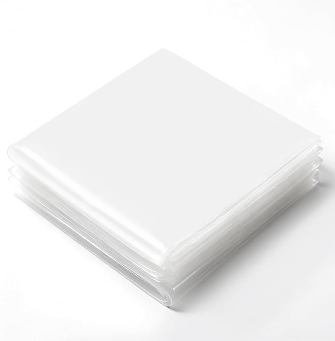 Greenhouse Plastic Sheeting,6.5ftx9.8ft Greenhouse Film,Clear Polyethylene Film for Outdoor Plant,Farms,Garden,Agriculture,Waterproof Wind Frost Dust