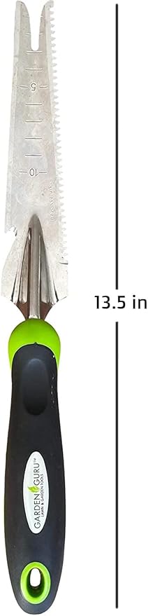 Garden Guru Hand Weeder Trowel with Ergonomic Handle – Stainless Steel Weeding & Digging Knife – Rust Resistant - Perfect for Weeding, Transplanting, Digging, Pruning, Cutting (4 Pack)
