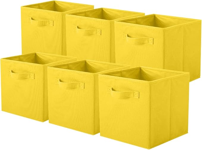 ShellKingdom Storage Bins, Foldable Fabric Storage Cubes And Cloth Storage