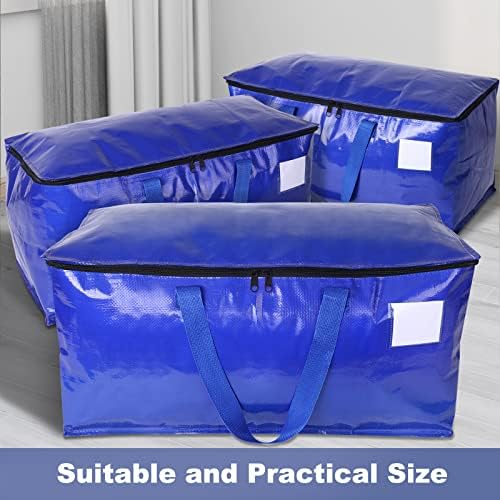 StorageRight Moving Bags, Moving Boxes, 93L 4-Pack Sotrage Bags Totes, Blue