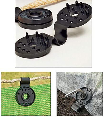 Shade Net Clip - Shade Cloth Plastic Clips Garden Tools Accessories Grommets Fabric Sunshade UV Resistant for Net, Mesh, Cover, Sunblock in Garden Backyard Greenhouse, Black (100PCS)