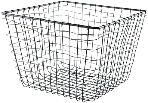 G.E.T. WB-305-MG Heavy Duty Iron Wire Utility Storage Bin/Basket, Square, 11" x 11" x 8"