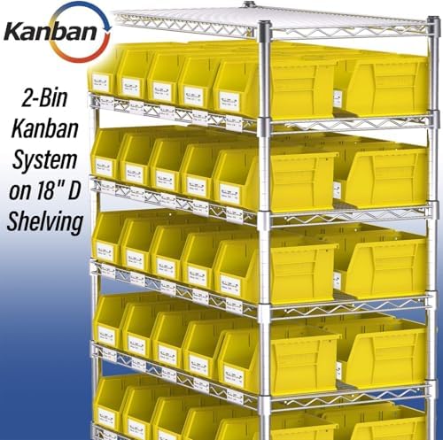 Akro-Mils 30237 AkroBins Plastic Storage Bins, 9"x6"x5", Clear, 12-Pack