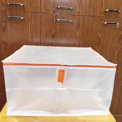 Comforter Storage Bag 50L Large Clothes Bags Low-Profile Under-bed Storage Bins Organizer Seasonal Clothing Storage Bag for Blanket Closet Comforters Duvet Insert Pillow Bedding Bed Sheets