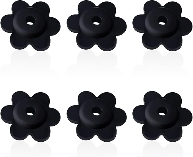 NQ Garden Flag Rubber Stopper, Holder for Indoor and Outdoor Yard Garden Flag Pole Stand, 6-Pack (Only Stoppers)