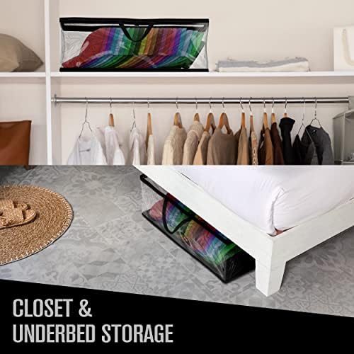 Baseball Cap Storage Bag, Hat Organizer Case, Black Handles, 23" x 6" x 8"