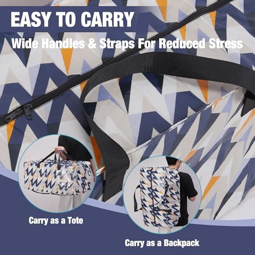 WORKPRO 6 Pack Extra Large Moving Bags with Backpack Straps & Handles