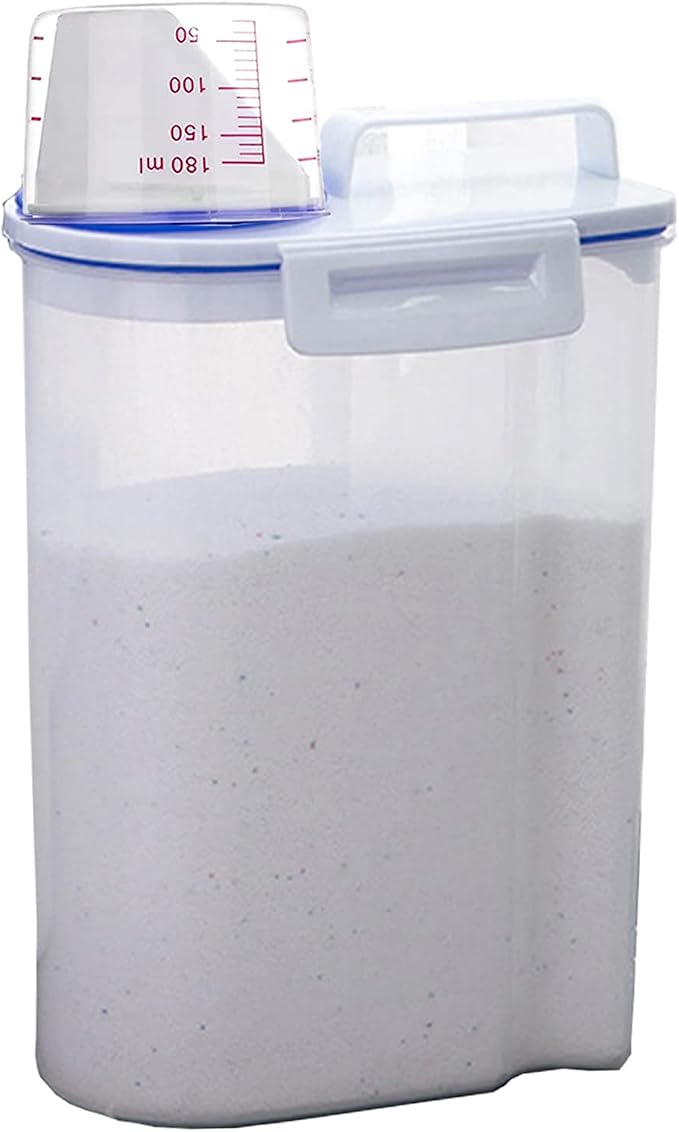 Laundry Detergent Dispenser - 70oz Scent Booster Beads Dispenser with Lids, Suitable for Laundry Beads, Oatmeal, Pet Food