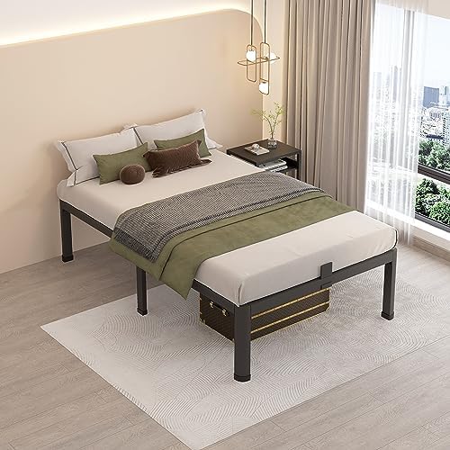 MAF 14 Inch Twin Metal Platform Bed Frame with Round Corner Legs