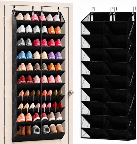 Over the Door Shoe Organizer 10-Tier Shoe Rack, 20–30 Pairs