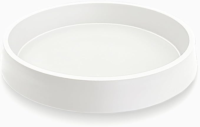 Plant Saucer Tray for Ceramic Plastic Pots, 10 inch Plant Saucers for Indoors, Pot Saucers Trays, Bird Bath Bowls, Flower Planter Water Drip Trays for Pots Base (10", White)