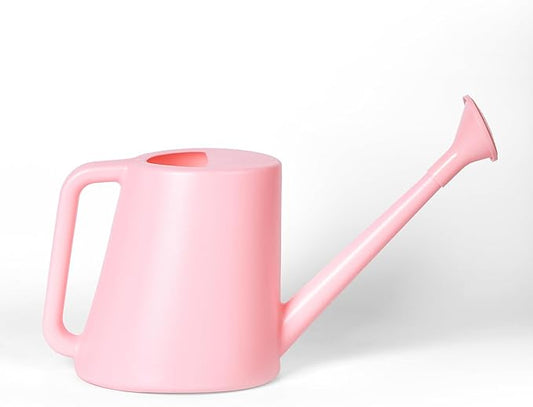 ZXJ Plant Watering Can - for Indoor and Outdoor Home Garden Plants - with Long Spout - Pink - 1/2 Gallon