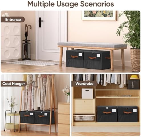 Shoe Organizer for Closet, Adjustable Storage Box Holds 32 Pairs