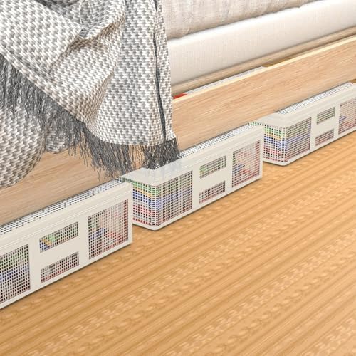 Underbed Storage Bag Under Bed Storage Container Bags with Handle & Zipper Closet Organizers and Storage Bags Foldable Underbed Storage Bags for Blankets, Clothing, Comforter