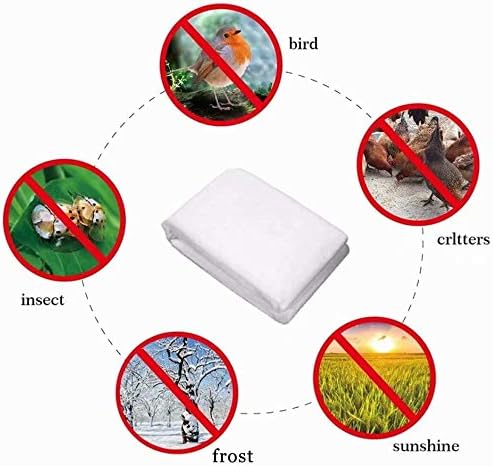 Agfabric Plant Covers Freeze Protection 0.95oz 24''x32'' Frost Cover for Garden Tree Protection Winter Tree Cover for Frost Proctection, 3 Pack