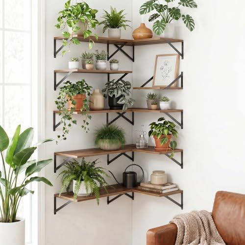 Floating Shelves 16 Inch Long, Set of 3, 10 Inch Deep Wall Shelves