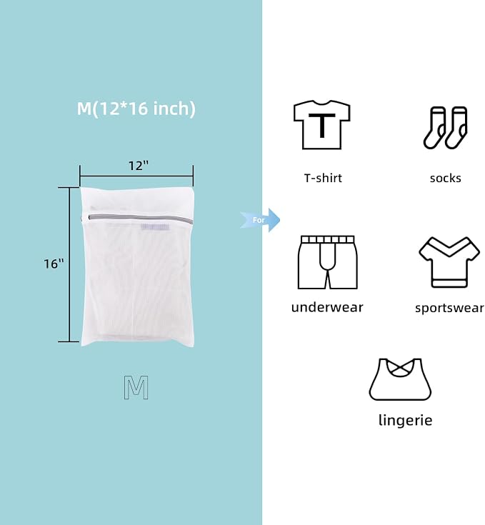 GOGOODA Mesh Laundry Bags for Delicates Durable Protective Wash Bags