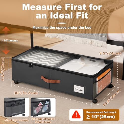 Under Bed Storage Container for Bedroom: