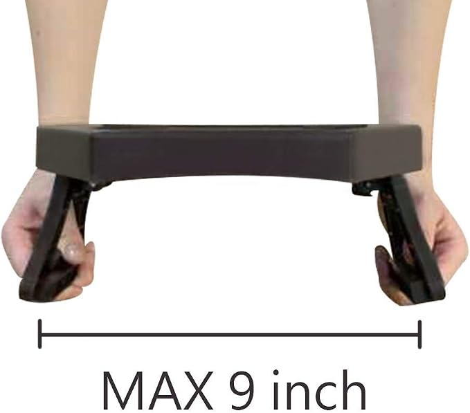 Clip-On Side Table for Sofa Armrest, Couch Tray for Drinks & Snacks(Cherry)