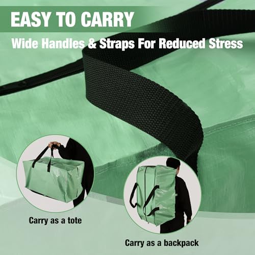 WORKPRO 6 Pack Extra Large Moving Bags with Backpack Straps & Handles