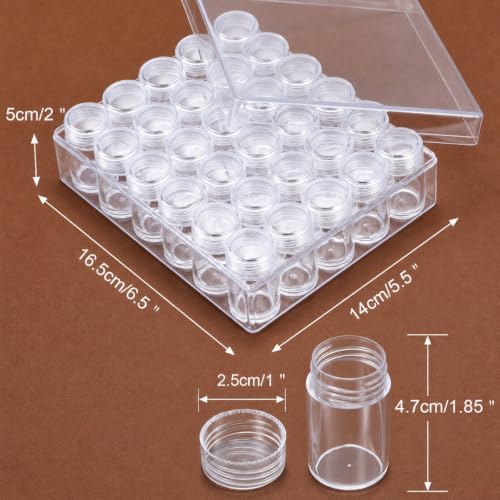 Blulu 60 Bead Container Lidded Small Box, 2 x 1 Inch