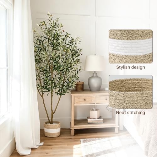 Woven Rope Basket for Storage 7.87x7.08Inch 1PACK