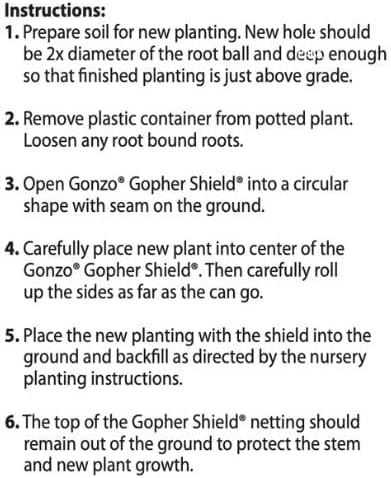 GONZO Gopher Shield - Gopher Protection for Lawns - 16 x 20 in - Solid