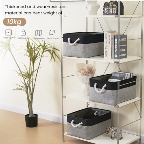 15.7x11.8x8.26 Inch Fabric Large Storage Bins with Handles 1 Pack