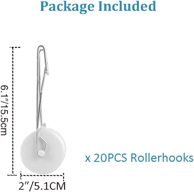 20 Pack Tomato Trellis Roller Hooks with 49.2FT String for Tomato,Plant, Greenhouse,Flower Vine Twine Crop Trellis Kit Plant Roller Hook