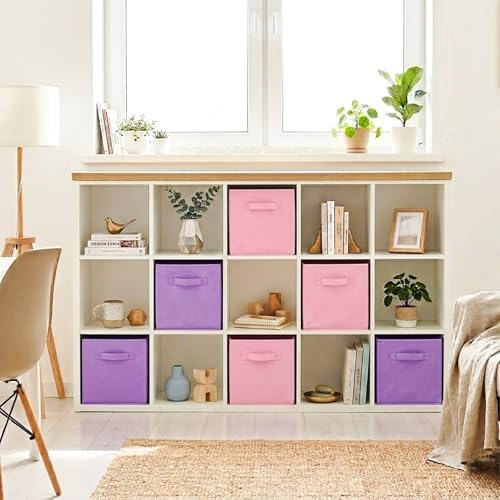 ShellKingdom Storage Bins, Foldable Fabric Storage Cubes And Cloth Storage