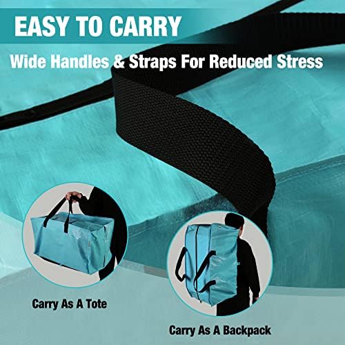 WORKPRO 6 Pack Extra Large Moving Bags with Backpack Straps & Handles